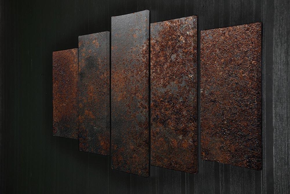 Rusted metal background 5 Split Panel Canvas  - Canvas Art Rocks - 2