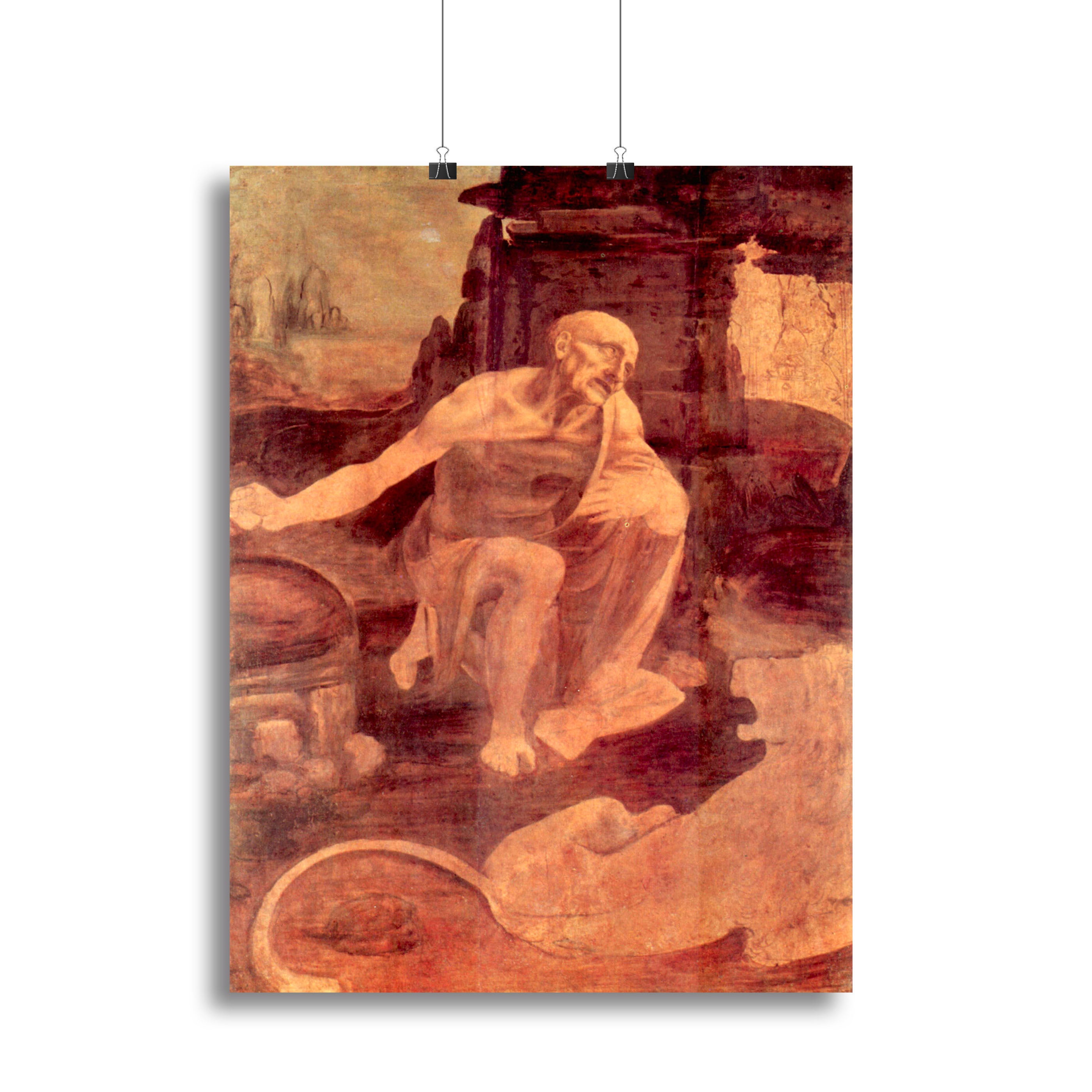 Saint Hieronymus by Da Vinci Canvas Print or Poster - Canvas Art Rocks - 2