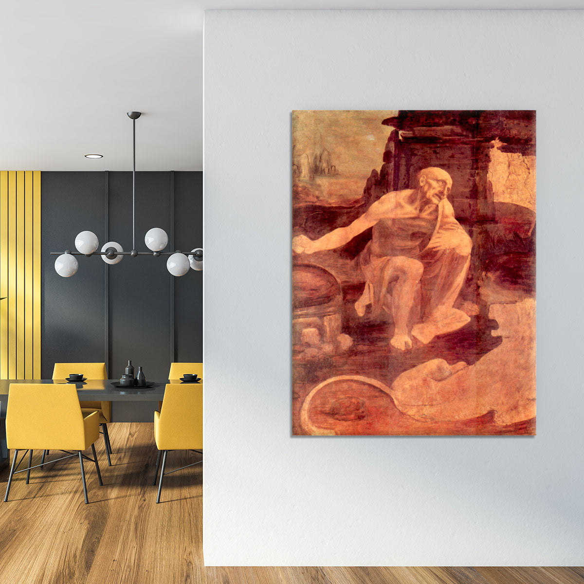 Saint Hieronymus by Da Vinci Canvas Print or Poster - Canvas Art Rocks - 4