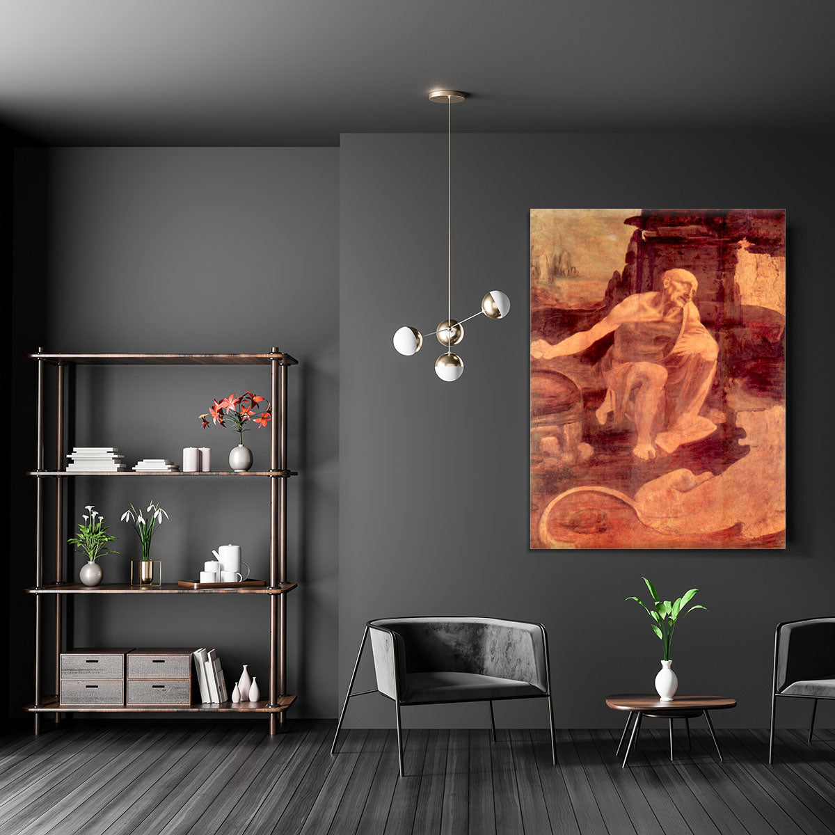 Saint Hieronymus by Da Vinci Canvas Print or Poster - Canvas Art Rocks - 5