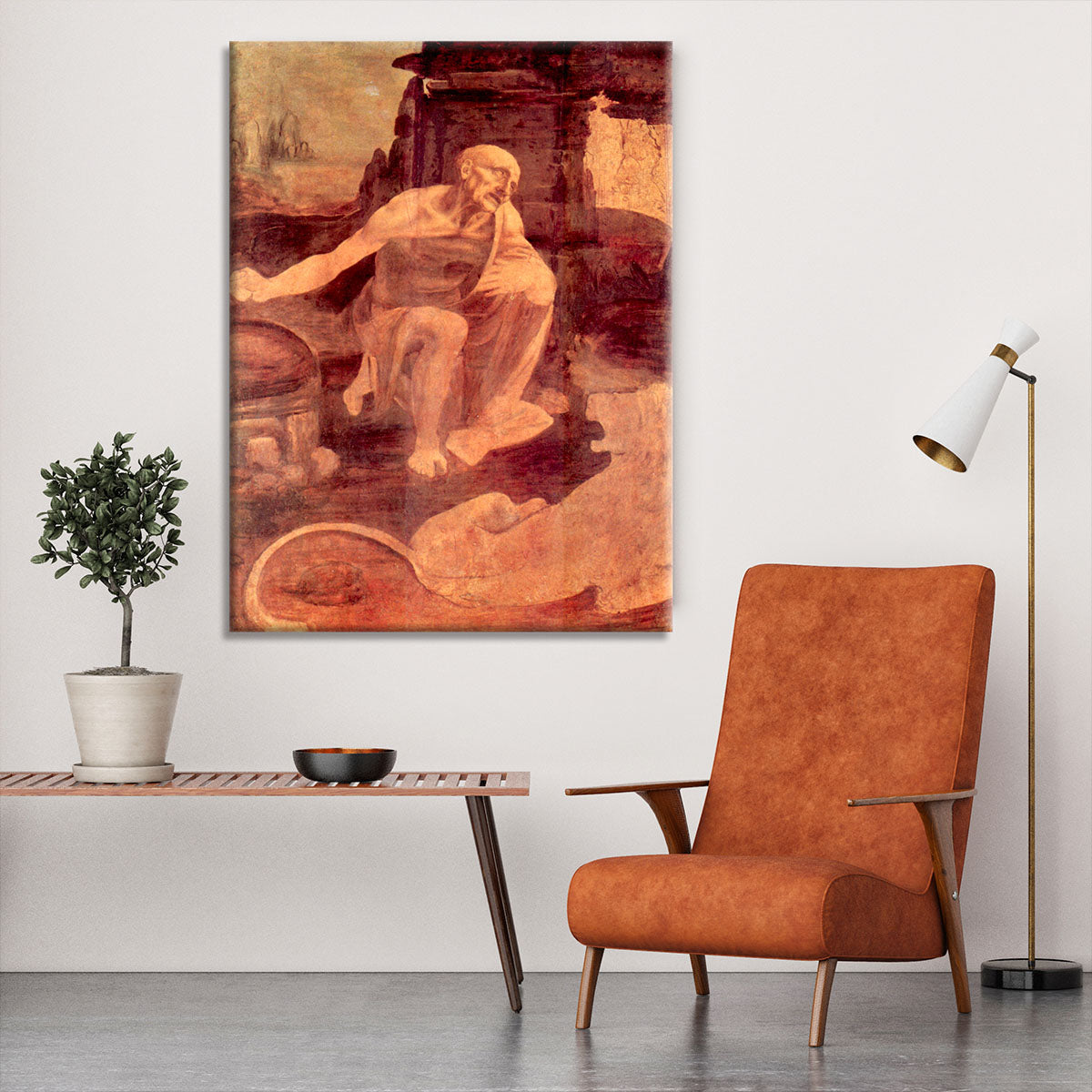 Saint Hieronymus by Da Vinci Canvas Print or Poster - Canvas Art Rocks - 6