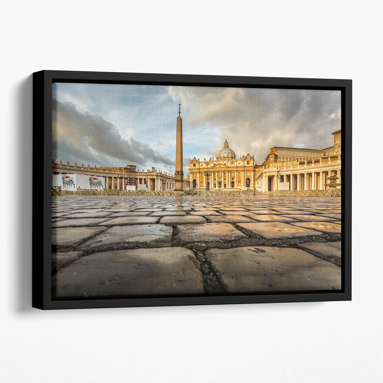 Saint Peter Basilica in the Morning Floating Framed Canvas
