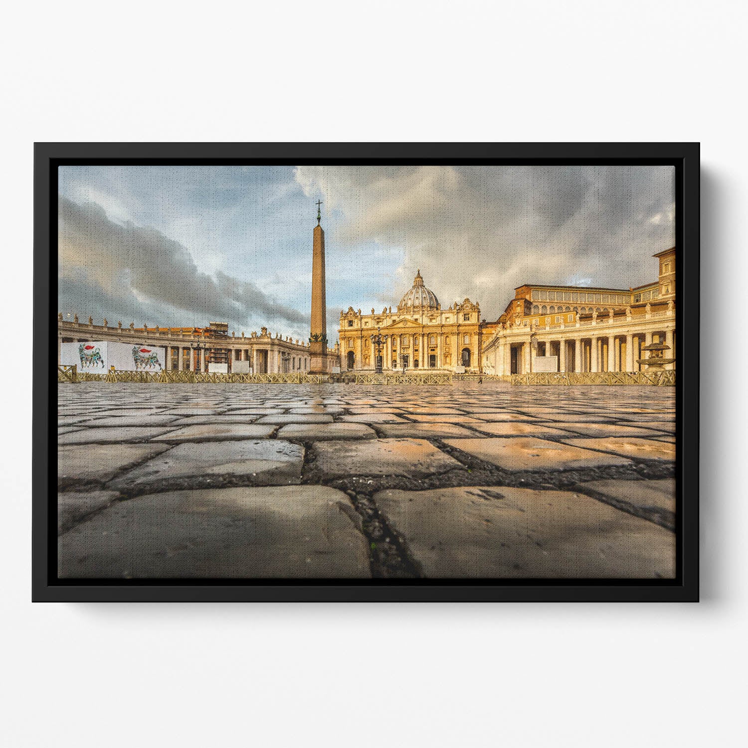Saint Peter Basilica in the Morning Floating Framed Canvas