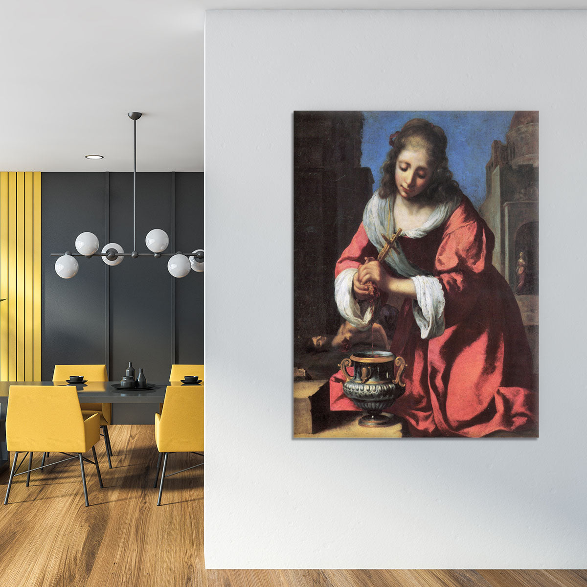 Saint Praxedis by Vermeer Canvas Print or Poster - Canvas Art Rocks - 4