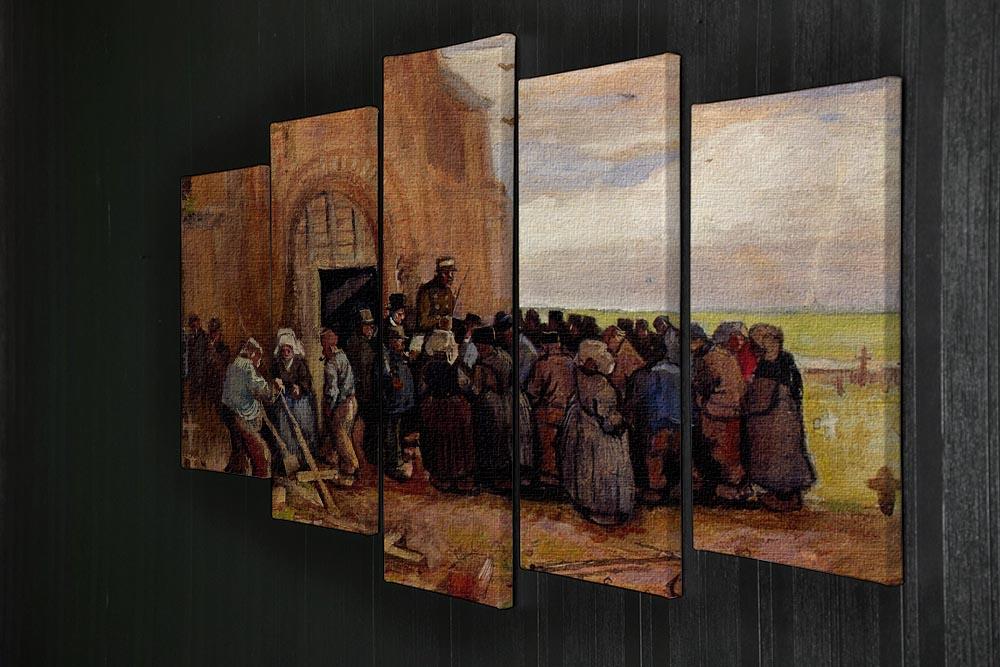 Sale of Building Scrap by Van Gogh 5 Split Panel Canvas - Canvas Art Rocks - 2