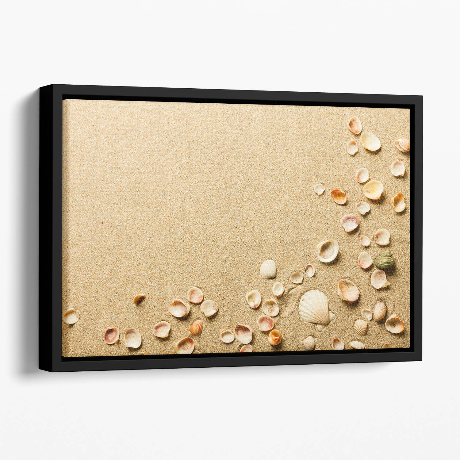 Sand Floating Framed Canvas