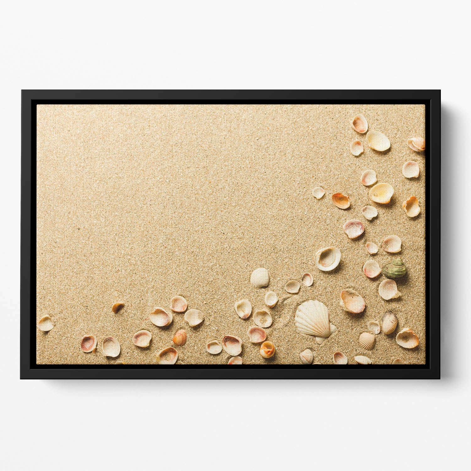 Sand Floating Framed Canvas