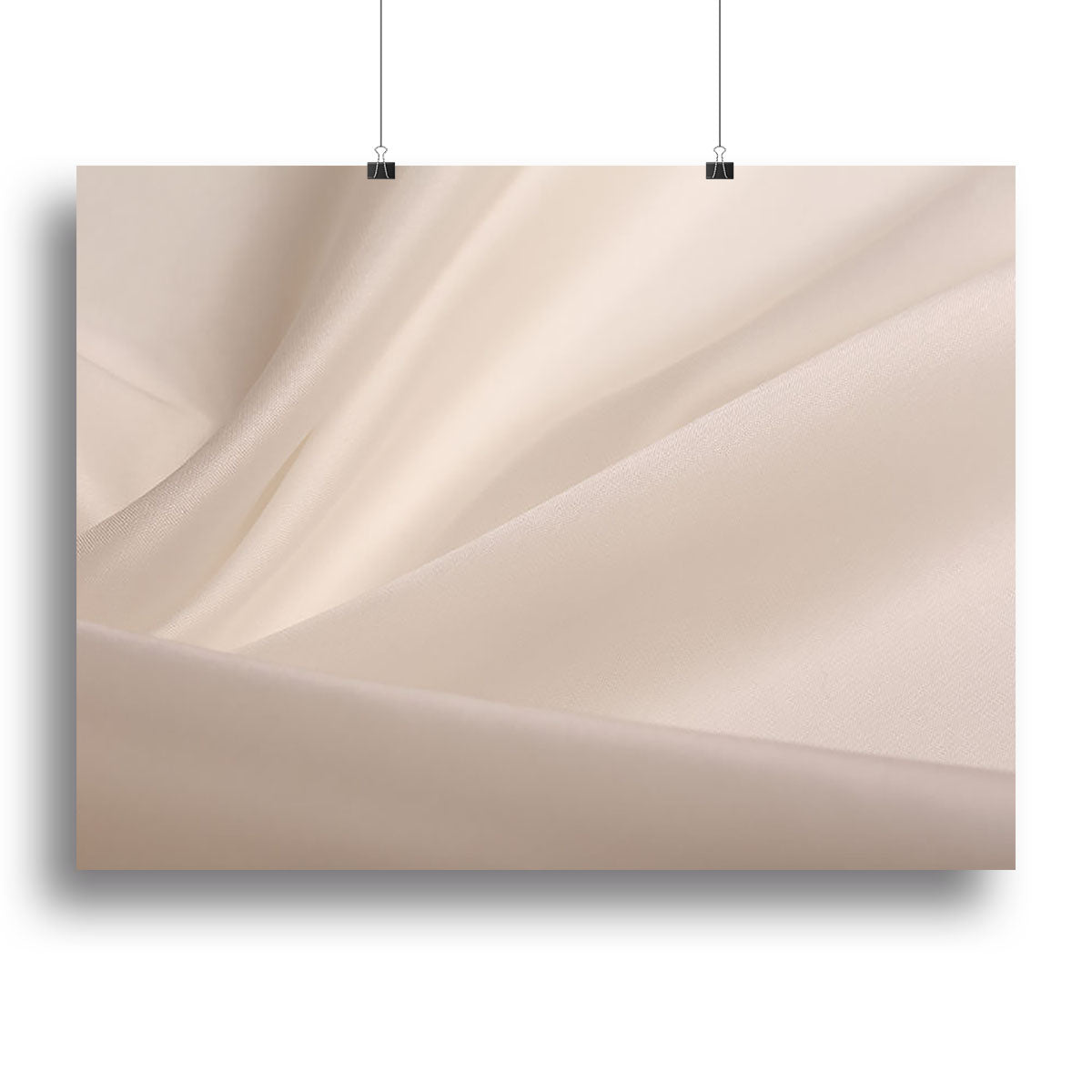 Satin fabric champagne Canvas Print or Poster - Canvas Art Rocks - 2