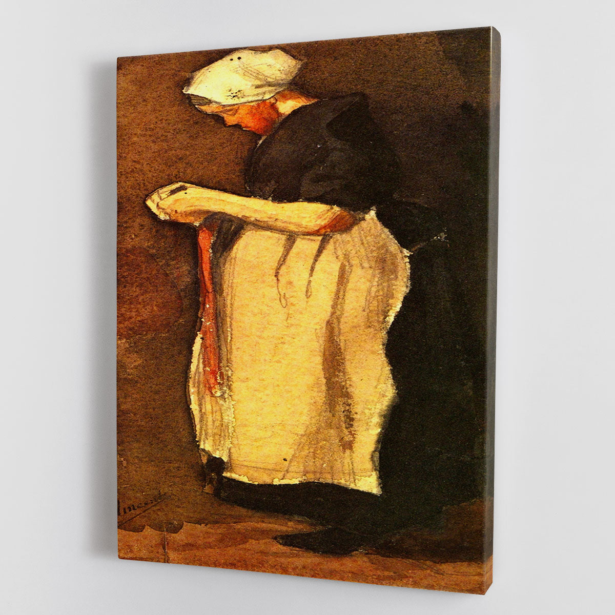 Scheveningen Woman by Van Gogh Canvas Print or Poster - Canvas Art Rocks - 1