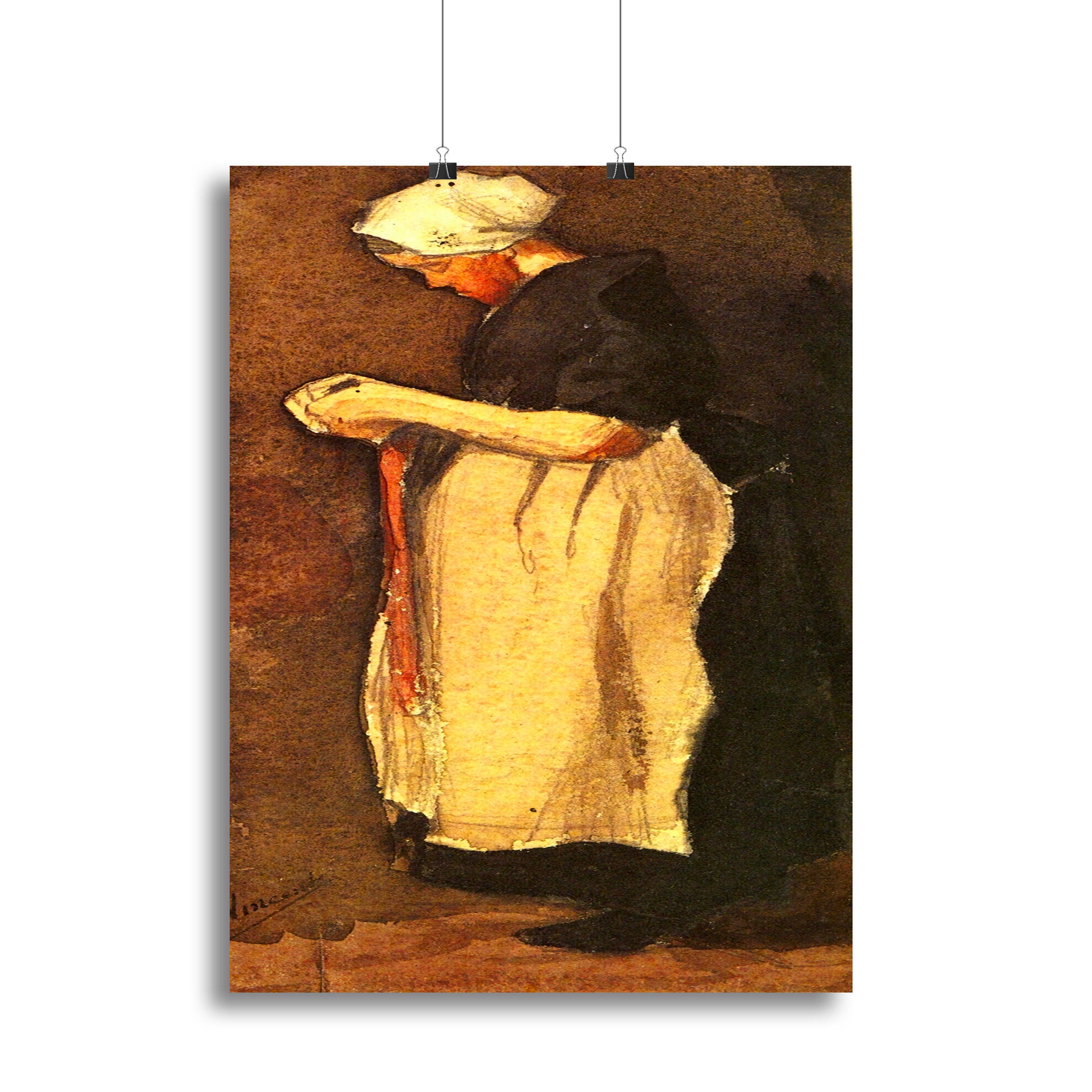 Scheveningen Woman by Van Gogh Canvas Print or Poster - Canvas Art Rocks - 2