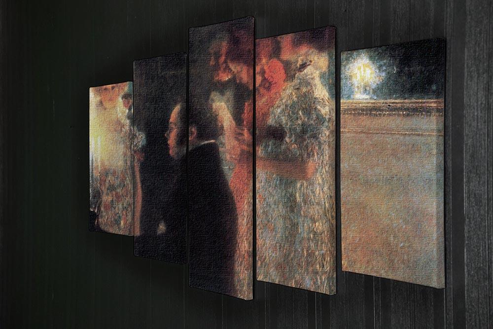 Schubert at the piano by Klimt 5 Split Panel Canvas - Canvas Art Rocks - 2