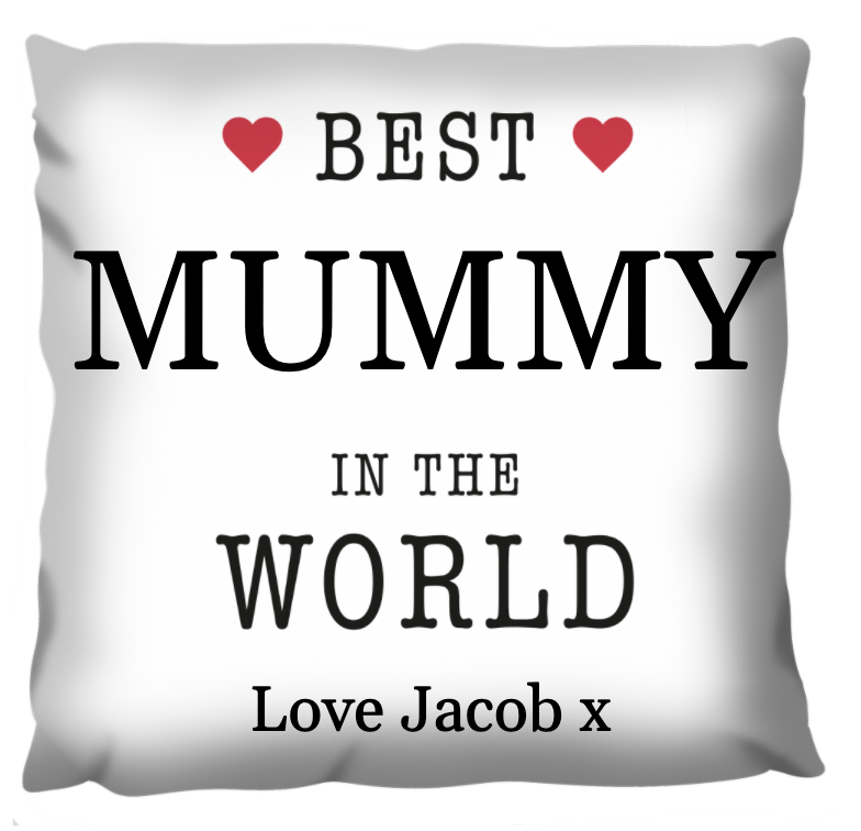 Best MUMMY In The World Personalised Cushion