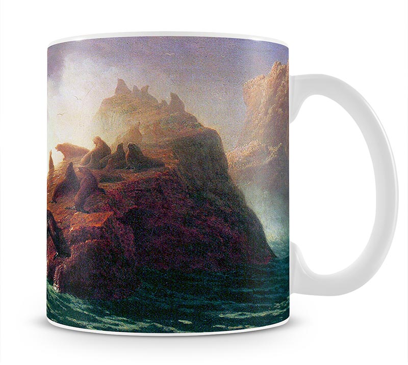 Seal Rock California by Bierstadt Mug - Canvas Art Rocks - 1