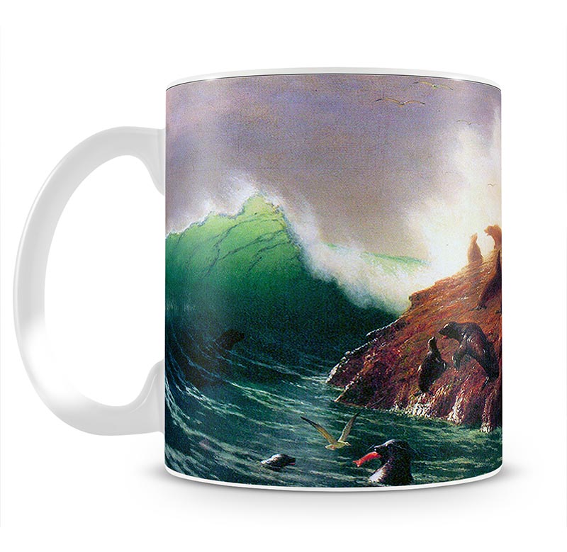 Seal Rock California by Bierstadt Mug - Canvas Art Rocks - 1