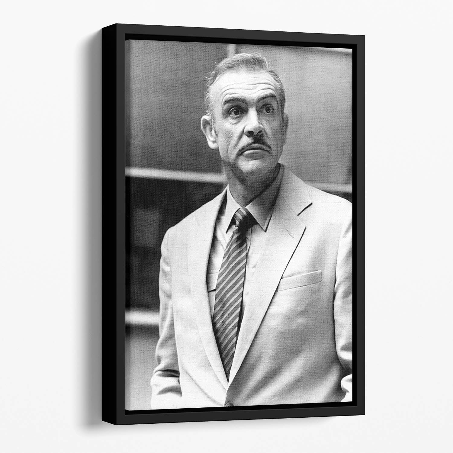 Sean Connery in 1978 Floating Framed Canvas