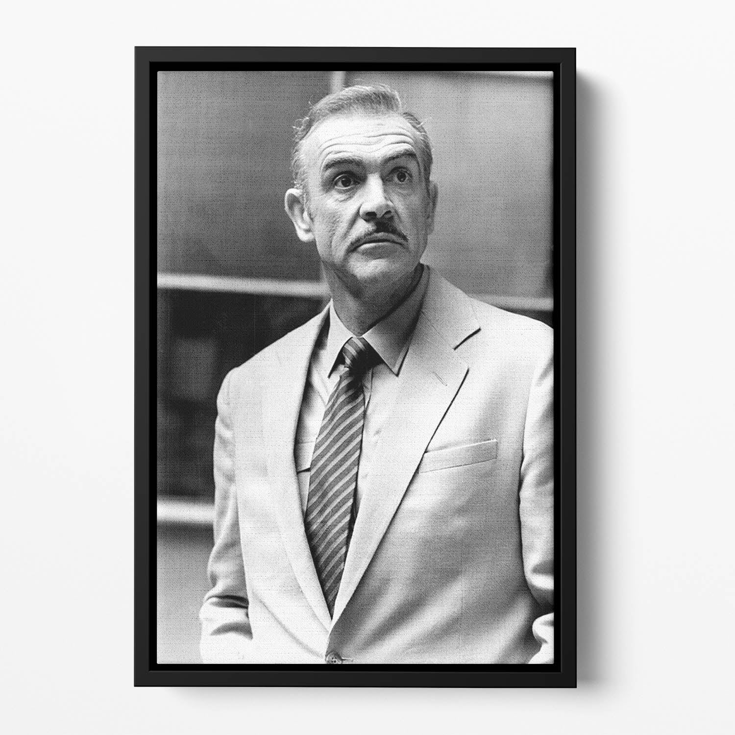 Sean Connery in 1978 Floating Framed Canvas