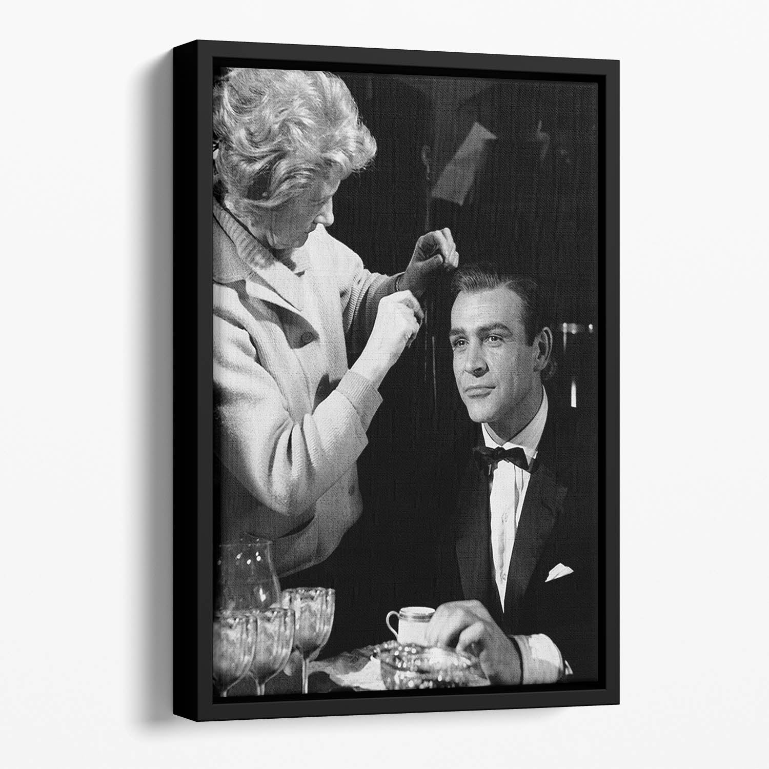 Sean Connery on set 1964 Floating Framed Canvas