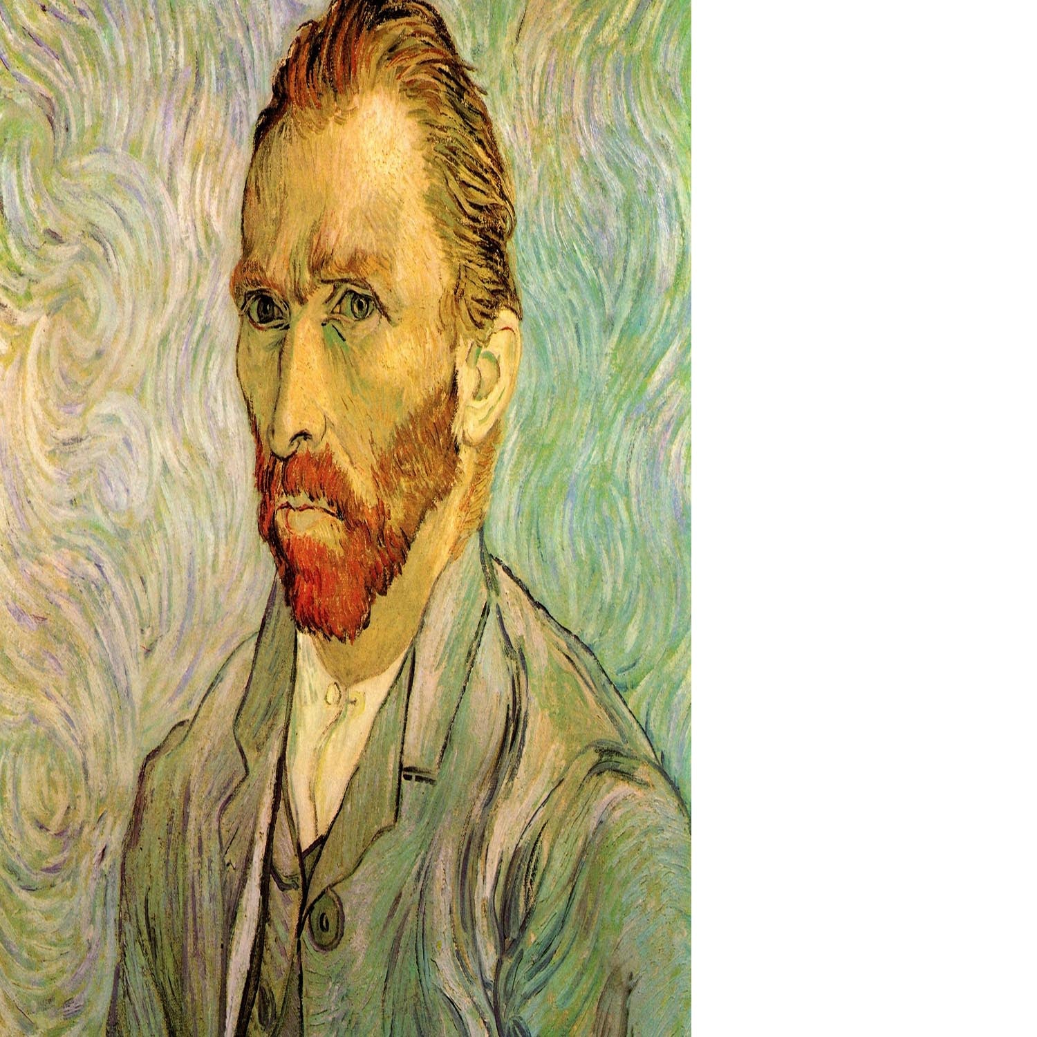 Self-Portrait 2 by Van Gogh Floating Framed Canvas
