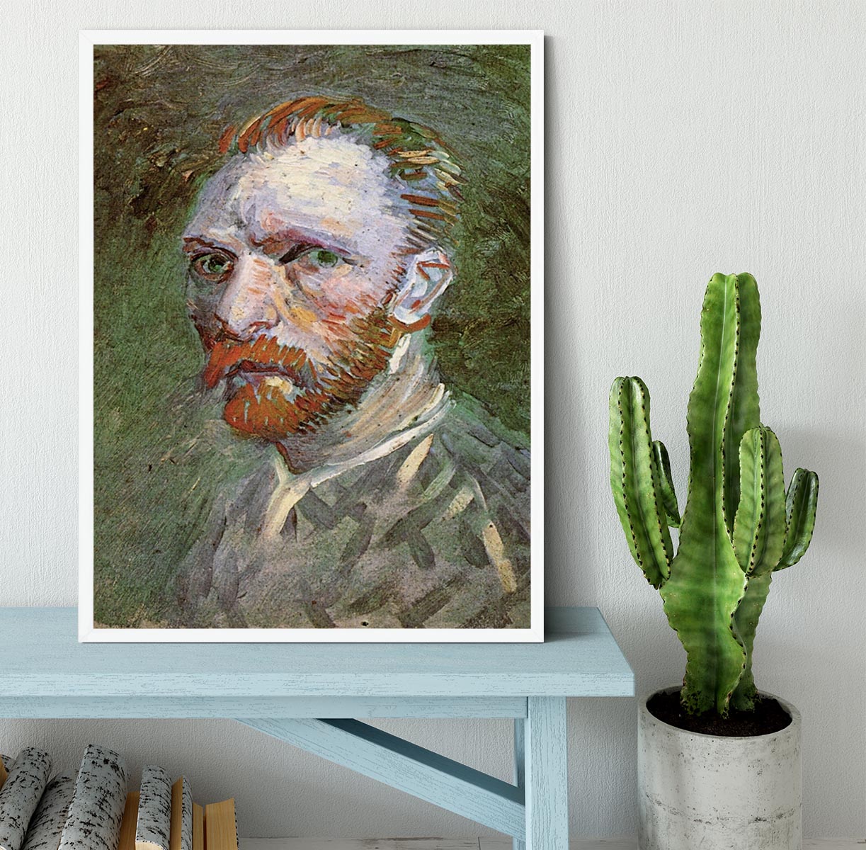 Self-Portrait 4 by Van Gogh Framed Print - Canvas Art Rocks -6