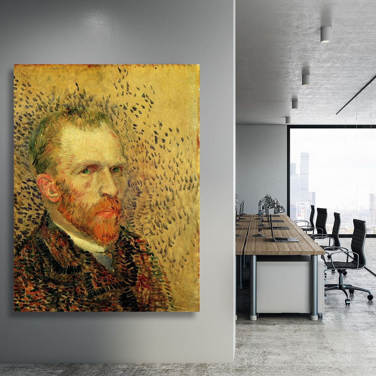 Self-Portrait 5 by Van Gogh Canvas Print or Poster - Canvas Art Rocks - 3