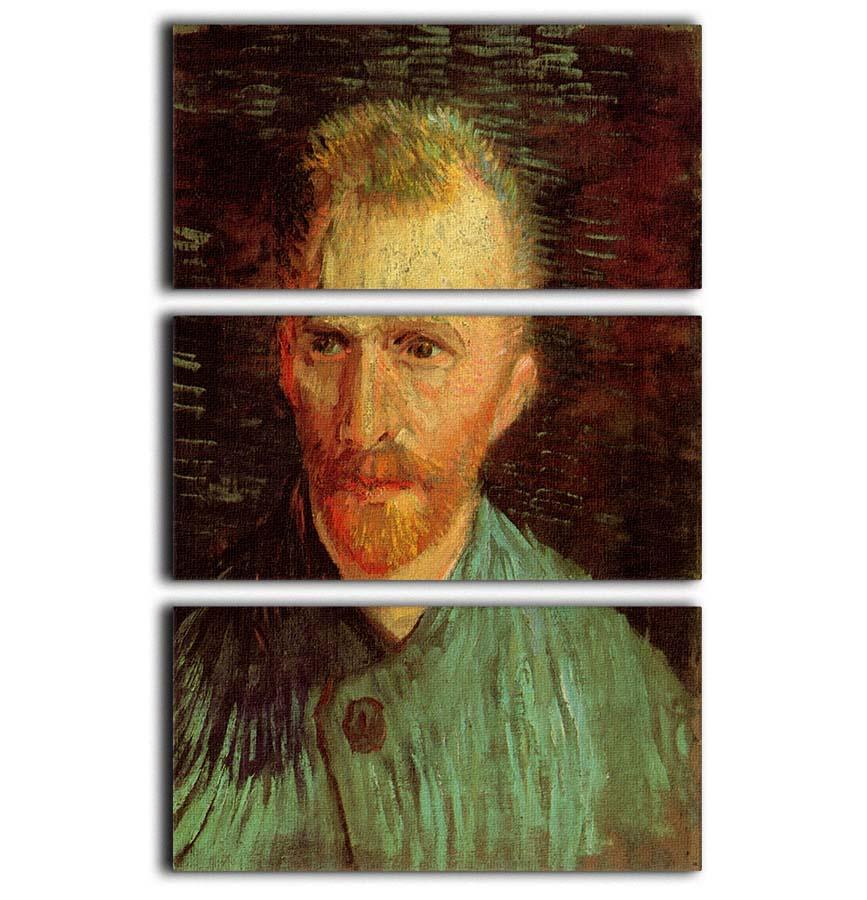 Self-Portrait 8 by Van Gogh 3 Split Panel Canvas Print - Canvas Art Rocks - 1