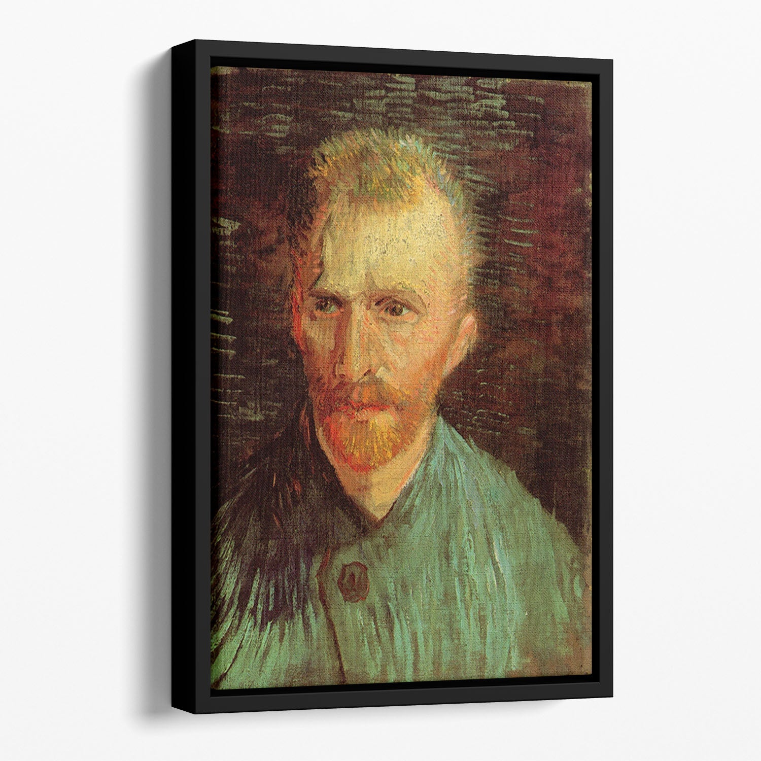 Self-Portrait 8 by Van Gogh Floating Framed Canvas