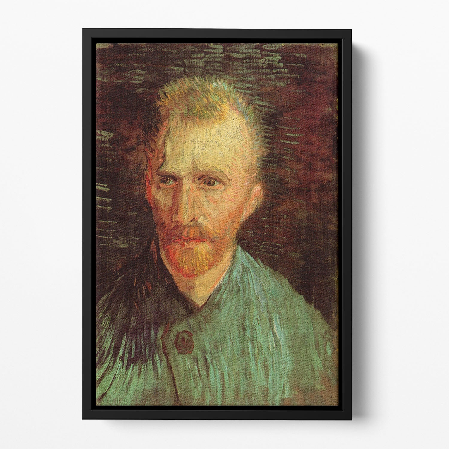Self-Portrait 8 by Van Gogh Floating Framed Canvas