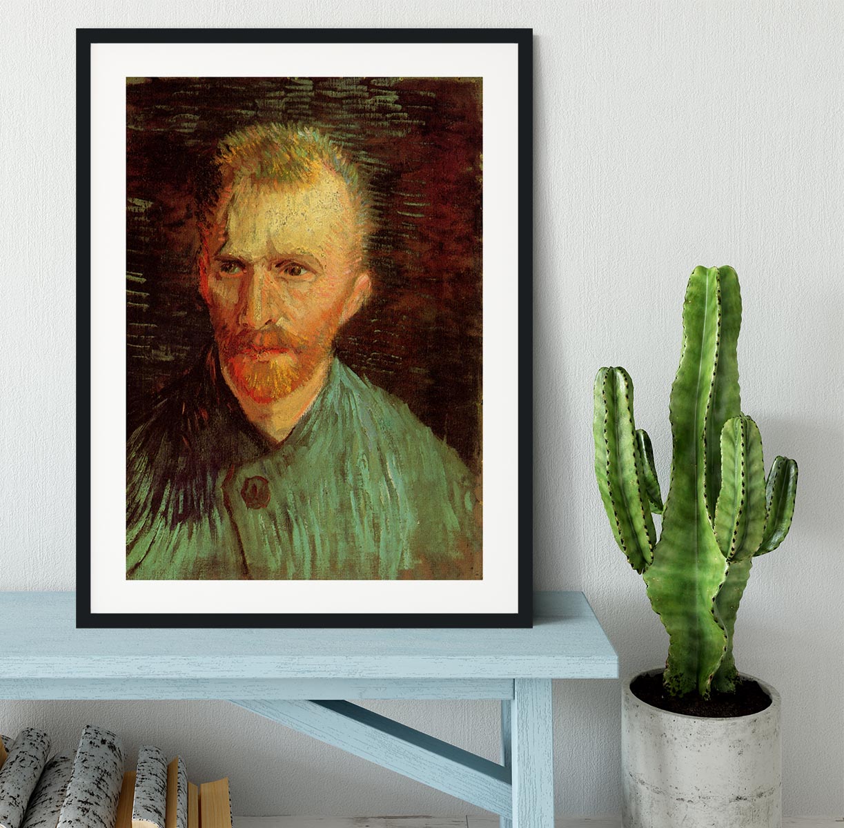Self-Portrait 8 by Van Gogh Framed Print - Canvas Art Rocks - 1