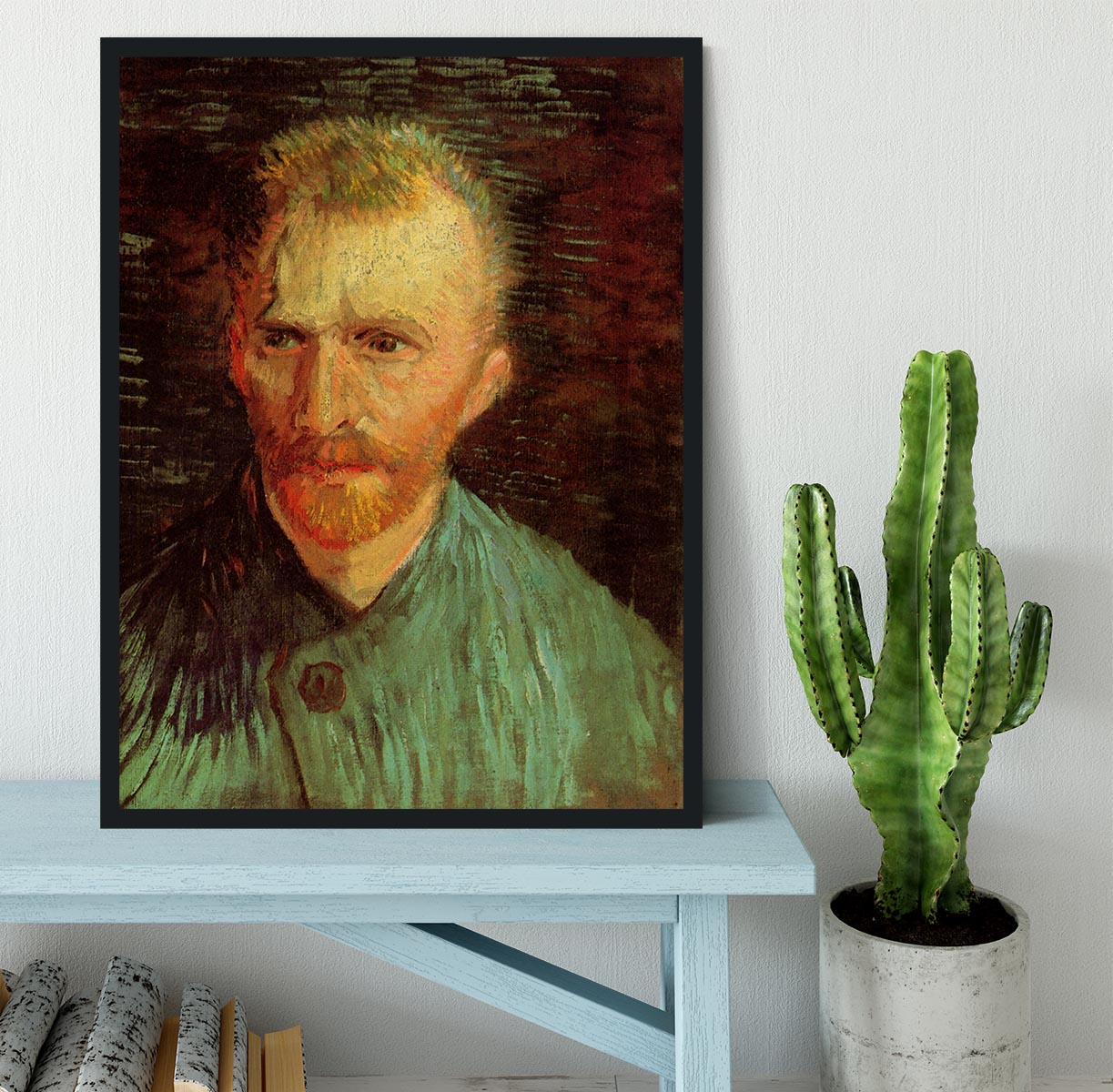 Self-Portrait 8 by Van Gogh Framed Print - Canvas Art Rocks - 2
