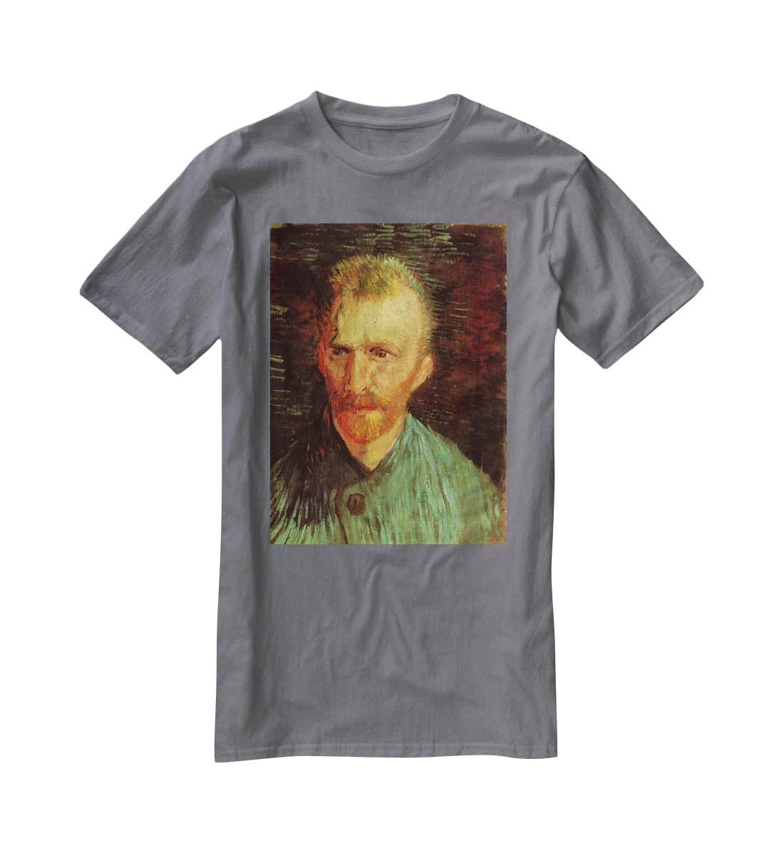 Self-Portrait 8 by Van Gogh T-Shirt - Canvas Art Rocks - 3