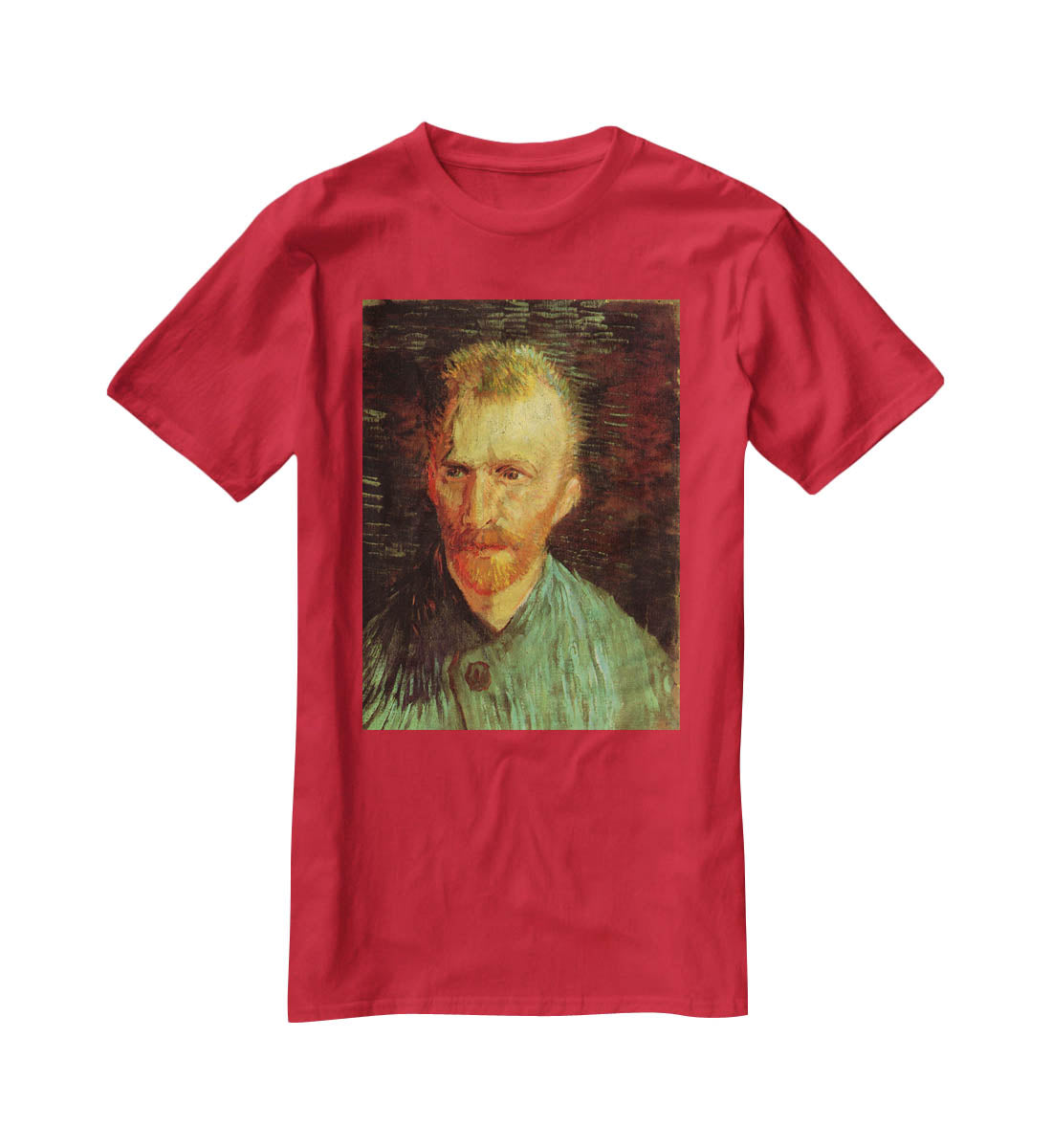 Self-Portrait 8 by Van Gogh T-Shirt - Canvas Art Rocks - 4