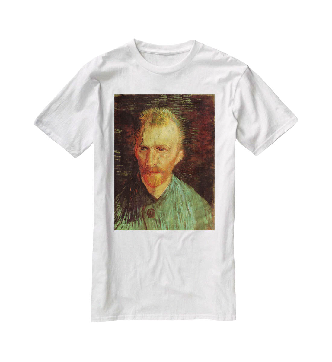Self-Portrait 8 by Van Gogh T-Shirt - Canvas Art Rocks - 5