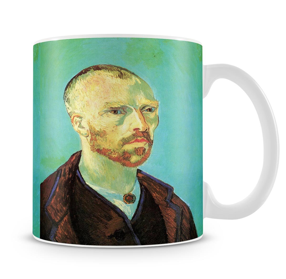Self-Portrait Dedicated to Paul Gauguin by Van Gogh Mug - Canvas Art Rocks - 4