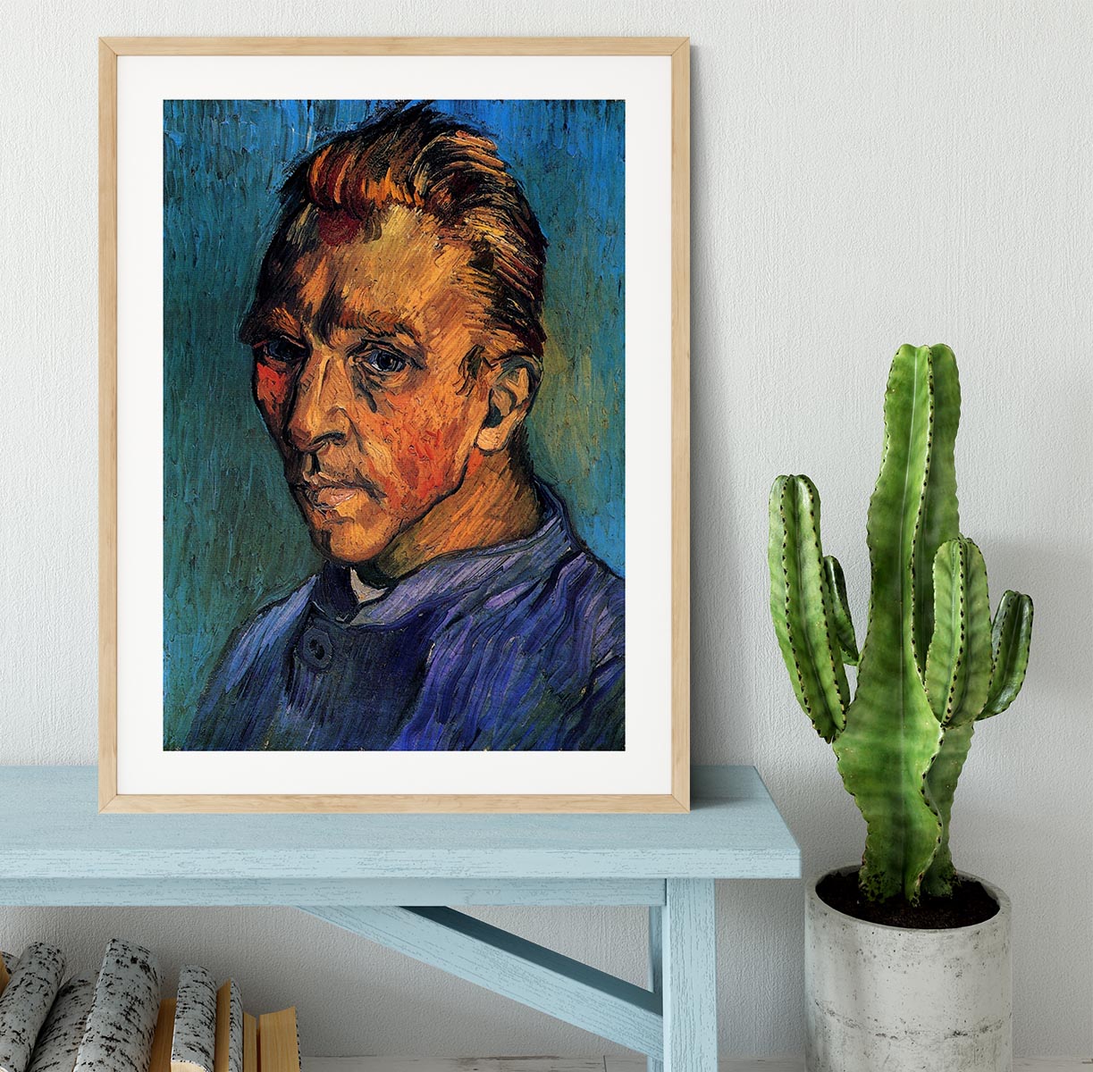 Self-Portrait by Van Gogh Framed Print - Canvas Art Rocks - 3