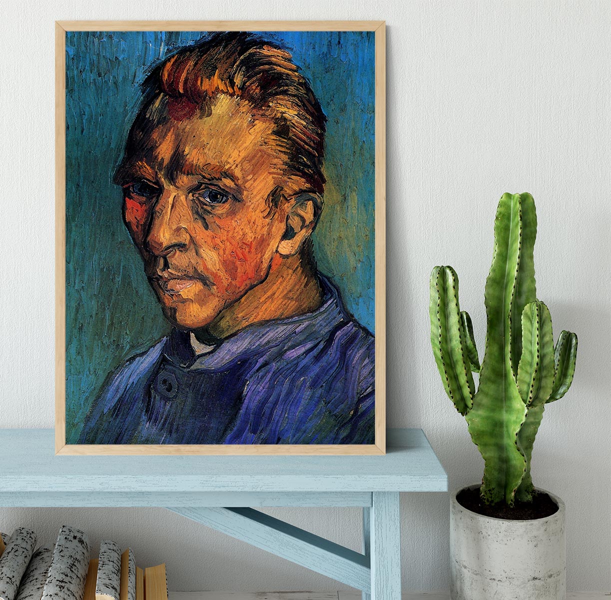 Self-Portrait by Van Gogh Framed Print - Canvas Art Rocks - 4