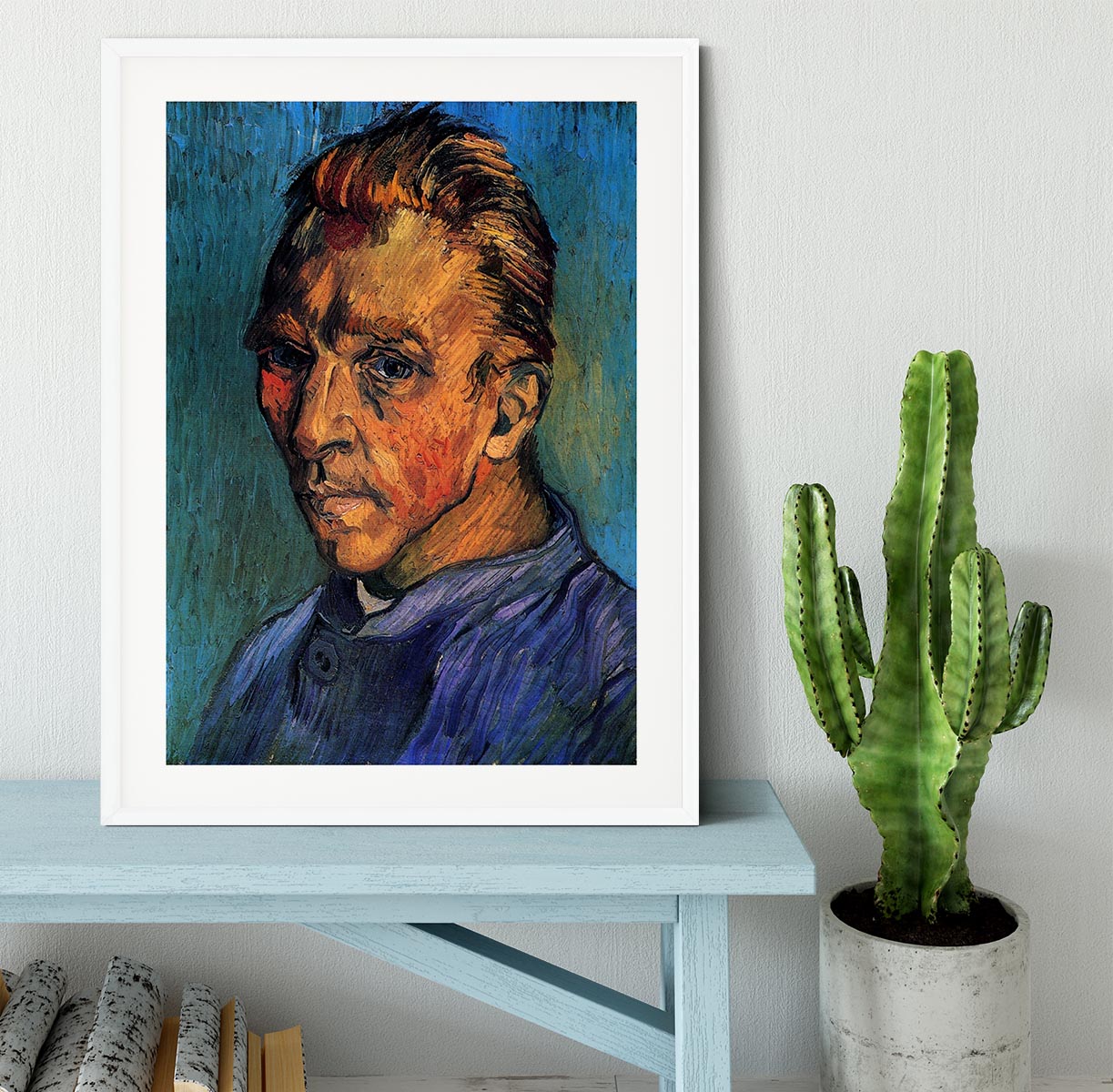 Self-Portrait by Van Gogh Framed Print - Canvas Art Rocks - 5
