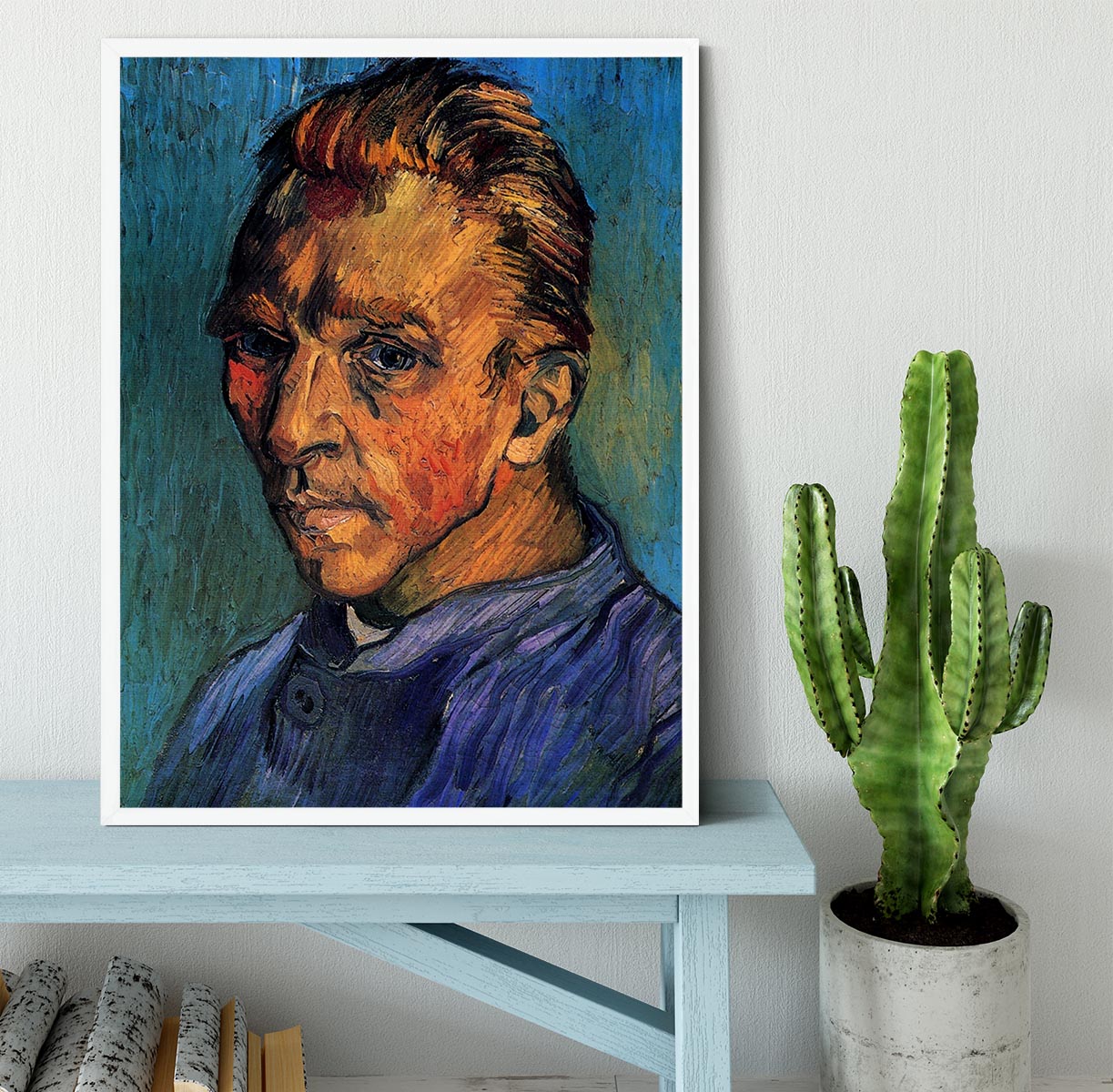 Self-Portrait by Van Gogh Framed Print - Canvas Art Rocks -6