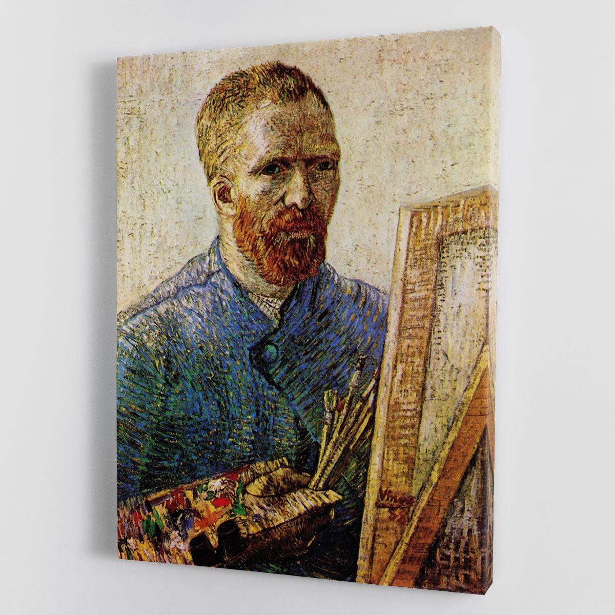 Self-Portrait in Front of the Easel by Van Gogh Canvas Print or Poster - Canvas Art Rocks - 1