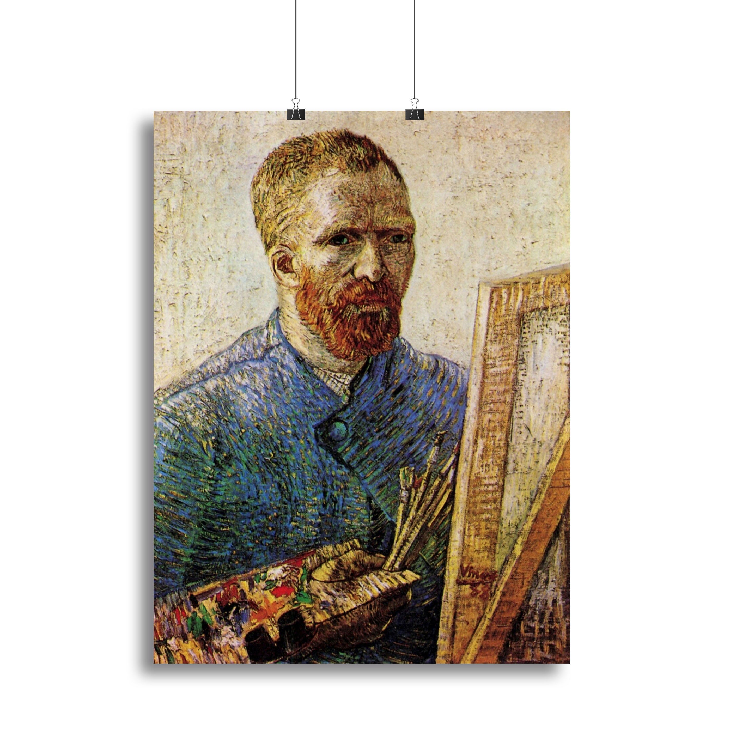 Self-Portrait in Front of the Easel by Van Gogh Canvas Print or Poster - Canvas Art Rocks - 2