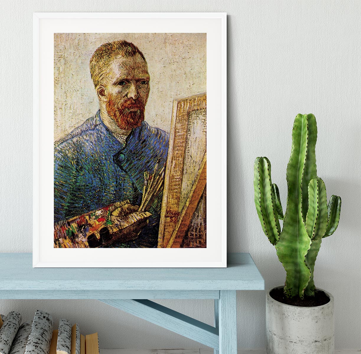 Self-Portrait in Front of the Easel by Van Gogh Framed Print - Canvas Art Rocks - 5