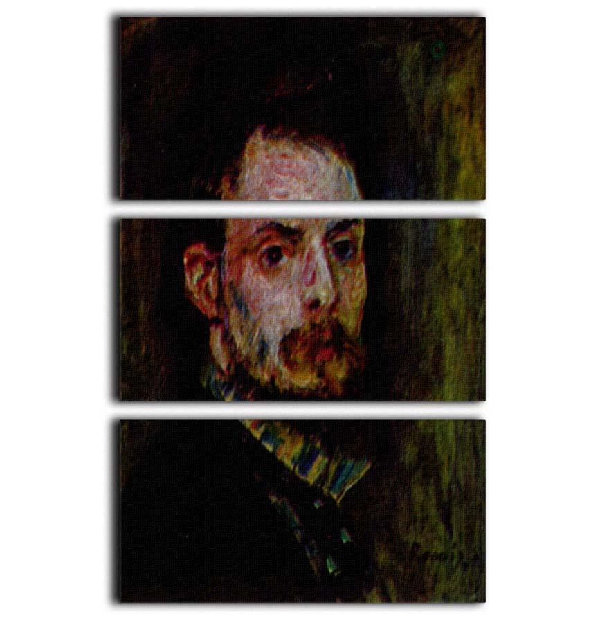 Self Portrait 2 by Renoir 3 Split Panel Canvas Print - Canvas Art Rocks - 1