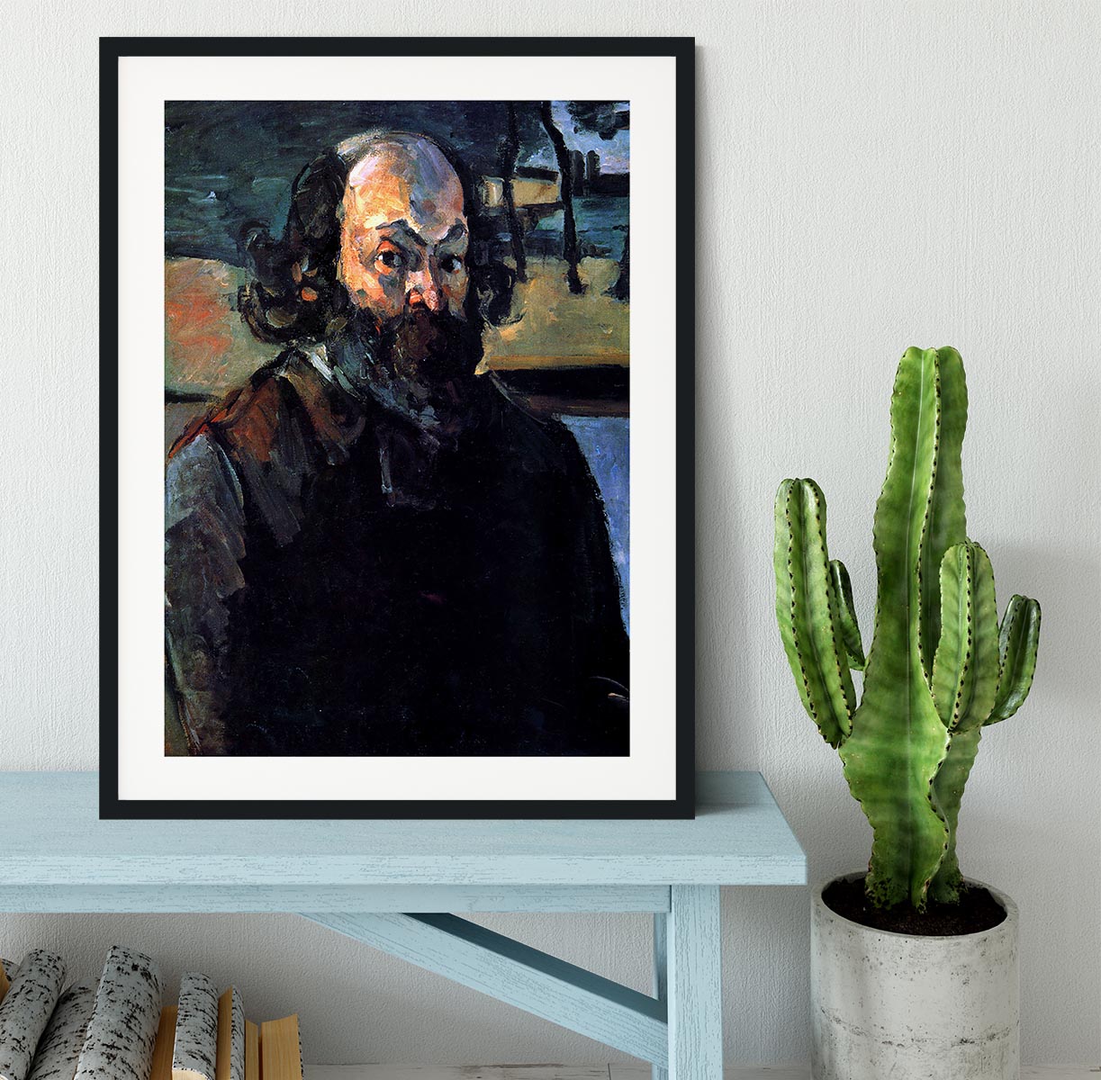 Self Portrait of Cezanne by Cezanne Framed Print - Canvas Art Rocks - 1