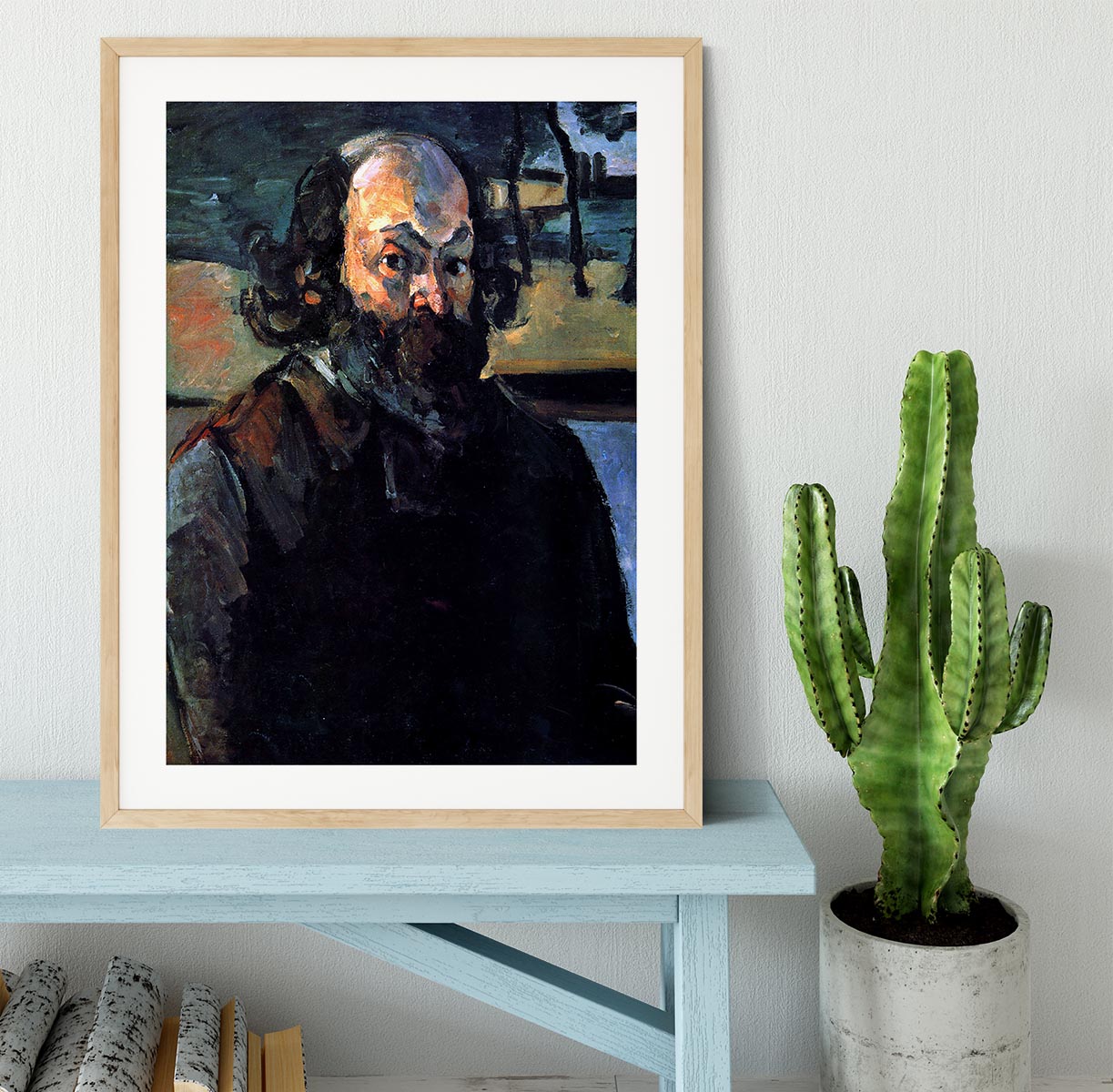 Self Portrait of Cezanne by Cezanne Framed Print - Canvas Art Rocks - 3