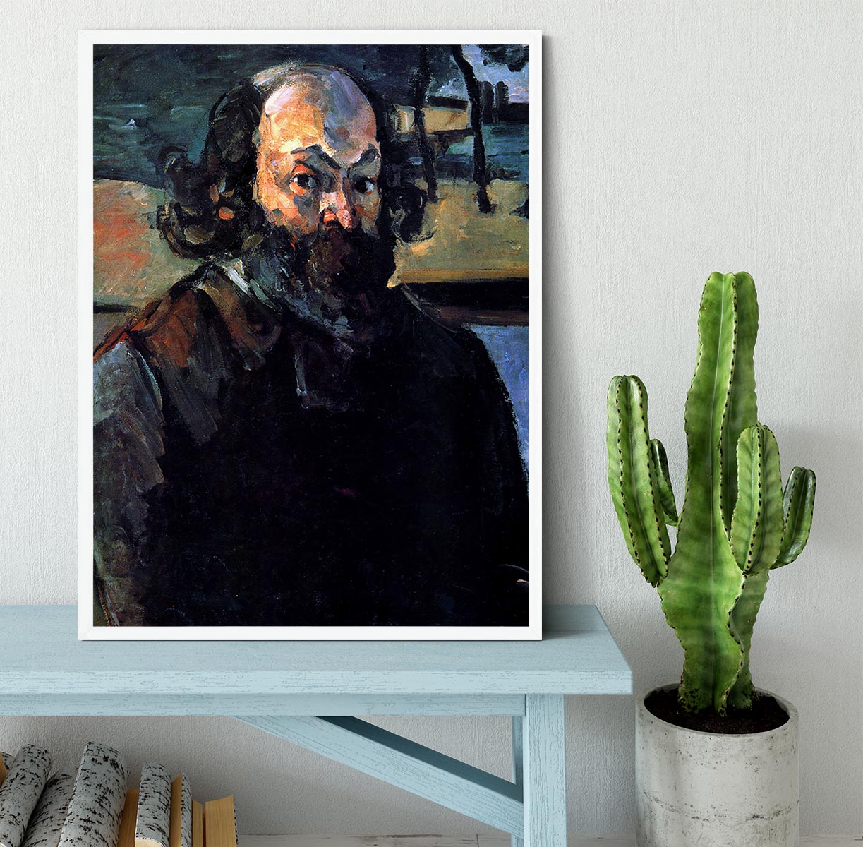 Self Portrait of Cezanne by Cezanne Framed Print - Canvas Art Rocks -6