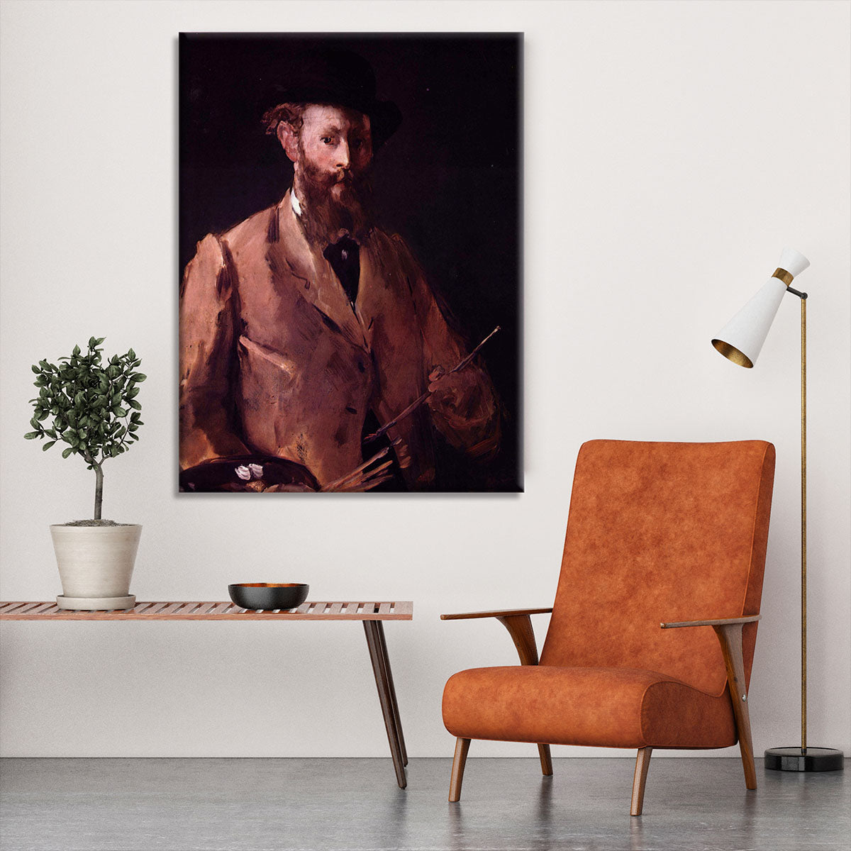Self Portrait with Pallette by Manet Canvas Print or Poster - Canvas Art Rocks - 6