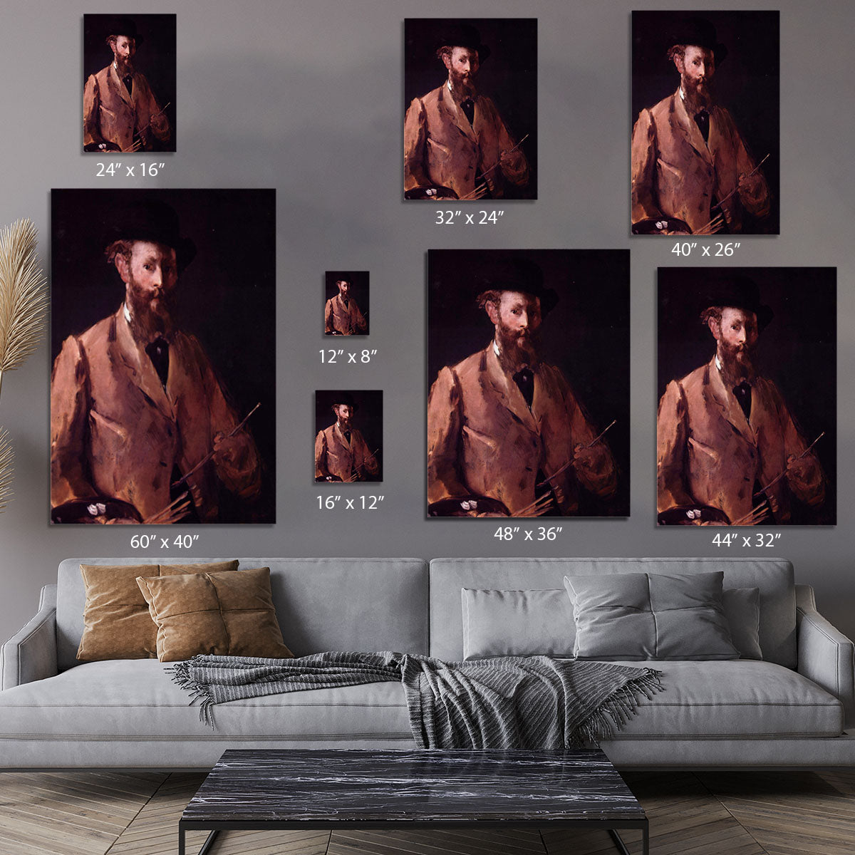Self Portrait with Pallette by Manet Canvas Print or Poster - Canvas Art Rocks - 7