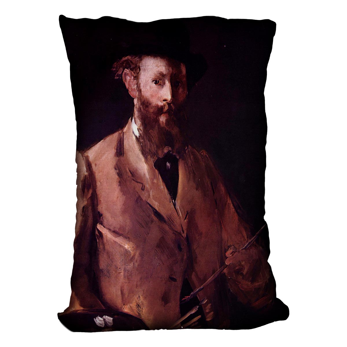 Self Portrait with Pallette by Manet Cushion