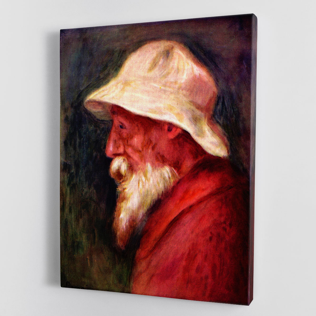 Selfportrait with white hat by Renoir Canvas Print or Poster - Canvas Art Rocks - 1