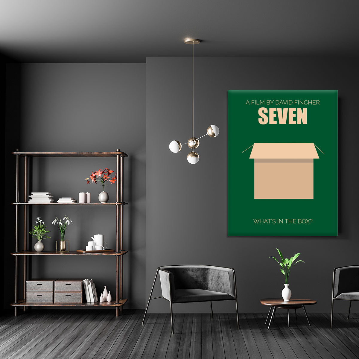 Seven Minimal Movie Canvas Print or Poster - Canvas Art Rocks - 5
