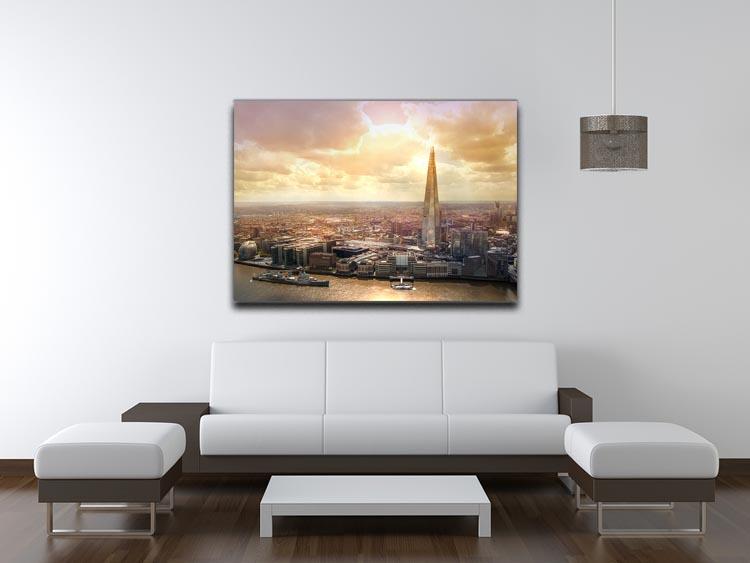 Shard of Glass at sunset Canvas Print or Poster - Canvas Art Rocks - 4